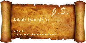 Jakab Damján névjegykártya